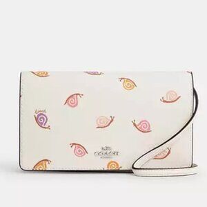 NWT  ✅ COACH Anna Foldover Clutch Crossbody With Small Print CV277 ✨ NWT's